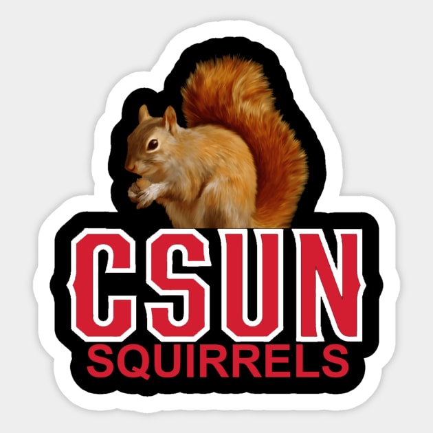 CSUN Squirrels Sticker by kelleesi